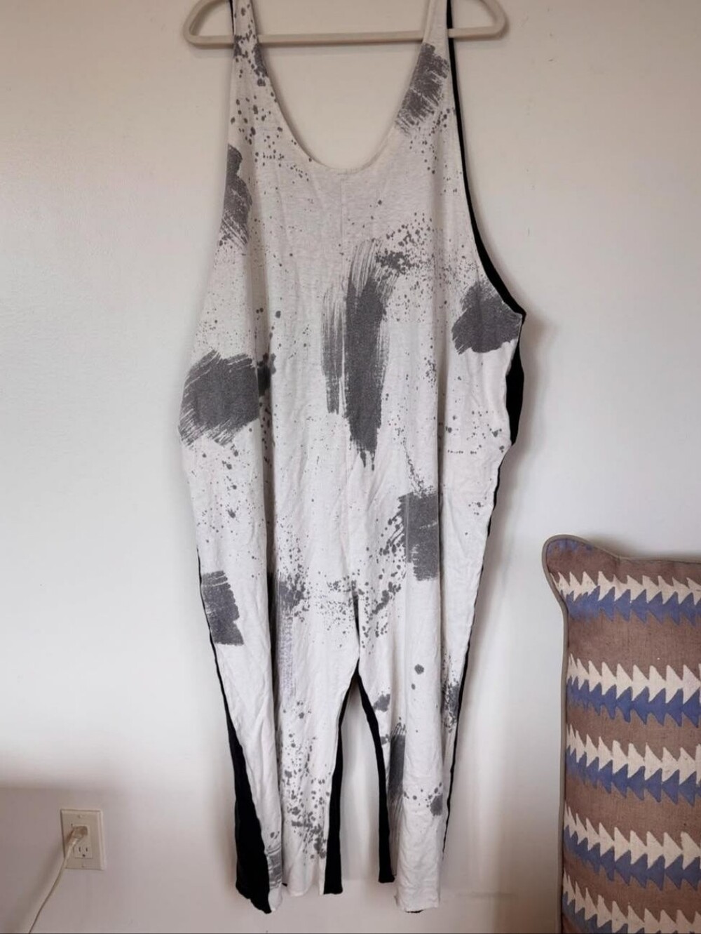 State The Label Hand Painted Jumper Jumpsuit L Xl Xxl